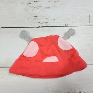 ♡ 5/$20 - Carter's Newborn Orangie "alien" Polka Beanie Hat